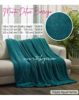 Manta de Viaje y sofá de 100% lana cuadros azul – eturelmadrid